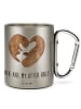 Mr. & Mrs. Panda thermotasse Otter Herz mit Spruch in Silber