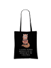 Mr. & Mrs. Panda Canvas Tasche Roter Panda mit Spruch in Schwarz