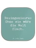 Mr. & Mrs. Panda Bierdeckel Spruch Bauingenieur Held mit Spruch in Meeresbrise