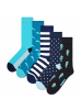 Happy Socks Socken 5er Pack in Sea