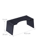 relaxdays Toilettenhocker in Schwarz - (B)43,5 x (H)19 x (T)20 cm