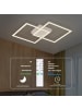 ZMH Deckenleuchte LED in weiß Dimmbar 52W mit Fernbedienung Modern