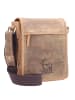 Greenburry Vintage Umhängetasche Leder 20 cm in brown