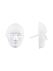 relaxdays 80x Maske Basteln in Weiß - (B)18,5 x (H)24 x (T)8 cm