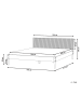 Beliani Doppelbett AMBAZAC in Braun - (W) 188 x (H) 90 x (L) 211 cm
