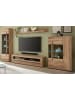 Furn.Design Wohnwand Evoke Eiche 4-teilig 350 cm, Wohnkombination mit Soft-Close