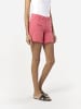 KOROSHI Einfache schmale Baumwollshorts in rosa