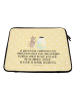 Mr. & Mrs. Panda Laptop Tasche Maus Sterne mit Spruch in Gelb Pastell