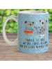 Mr. & Mrs. Panda Kaffeebecher Koala Familie mit Spruch in Blau Pastell
