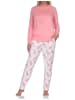 NORMANN Langarm Pyjama Schlafanzug Homewear Ananas - 78598 in rosa