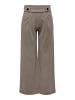 JACQUELINE de YONG Marlene Hose Schlupf Stoffhose GEGGO New Long Culotte Flare Pants in Braun-2