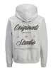 Jack & Jones Sweatshirt JORNORREBRO TYPO BACK SWEAT HOOD in Weiß