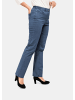 GOLDNER Kurzgröße:  Klassische Jeansschlupfhose MARTHA in hellblau