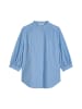 Marc O'Polo DENIM Bluse mit Raffungen relaxed in Flaxflower Blue
