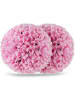 COSTWAY 2er Buchsbaumkugel 28 cm in Rosa