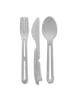 koziol KLIKK * - Besteck-Set 3-teilig in organic grey