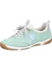 rieker Schnürschuhe in mint/bleu/perlcreme