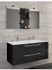 ebuy24 Badmöbelset BudasiS Schwarz 111 x 47 cm