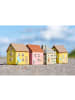 IB Laursen Teelichthäuser Nyhavn 4er Set Mini | Skandinavische Häuser in diver