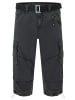 Timezone Shorts 3/4 Cargo Hose loose fit Mid Waist Pants in Schwarz