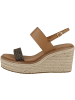 Calvin Klein Keilsandale Wedge Sandal 50 - Mono Mix in braun