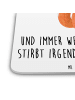 Mr. & Mrs. Panda Untersetzer für Gläser Eichhörnchen Blume mit S... in Weiß