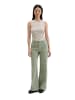 Marc O'Polo Velourslederhose wide in Fresh Sage
