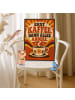 Mr. & Mrs. Panda Plakat Kaffeetasse nostalgisch Design mit Spruch in Weiß