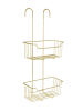 Wenko Zweistufiger Badezimmerkorb MILO in Golden, (B) 14 x (H) 55 x (L) 25 cm