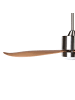 Beliani Deckenventilator mit Licht MAHAUT in Braun/Silber