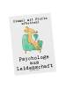 Mr. & Mrs. Panda Postkarte Psychologe Leidenschaft mit Spruch in Weiß