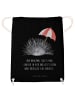Mr. & Mrs. Panda gymnastiktasche Seeigel mit Spruch in Schwarz