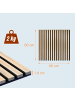relaxdays 4 x Akustikpaneele in Hellbraun - (B)60 x (H)60 cm