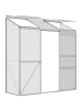 Outsunny Gewächshaus in Silber 192L x 68B x 196H cm