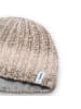 Eisbär Strickmütze aus Bio-Baumwolle für Damen in beige