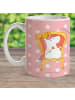 Mr. & Mrs. Panda Kindertasse Einhorn Prinzessin ohne Spruch in Rot Pastell