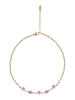 myMo Women Bracelet With Lobster Clasp in Gold Lilac