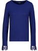 monari Langarmshirt mit Spitze in Classic Navy