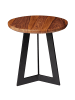 FineBuy Beistelltisch in Braun / Sheesham / 35x35x37