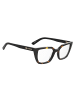 Love Moschino Damen Optische Fassungen Rechteck Braun