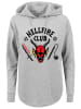 F4NT4STIC Oversized Hoodie Stranger Things Hellfire Club Netflix TV Series in grau