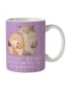 Mr. & Mrs. Panda Kaffeetasse 10. Hochzeitstag Rosenhochzeit mit ... in Lavendeltraum
