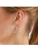 Yokoamii Creolen aus Messing in silber