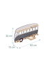 relaxdays Toniebox Regal "Bus" in Grau - (B)62 x (H)32 x (T)13 cm