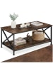 tectake Wohnzimmertisch, 100 x 55 x 45,5 cm, Industrial Style, Holz & Stahl