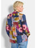 GOLDNER Viskosebluse mit Patchwork-Print in bunt / gemustert