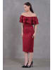 Woman Vision Kleid in Bordeaux