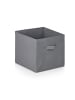relaxdays 12 x Aufbewahrungsbox in Hellgrau - (B)28 x (H)26,5 x (T)28 cm