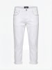 KOROSHI GekÃ¼rzte baumwolljeans in weiß