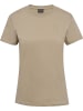Hummel T-Shirt "Hmlactive Co Tee S/S Woman" in Braun
